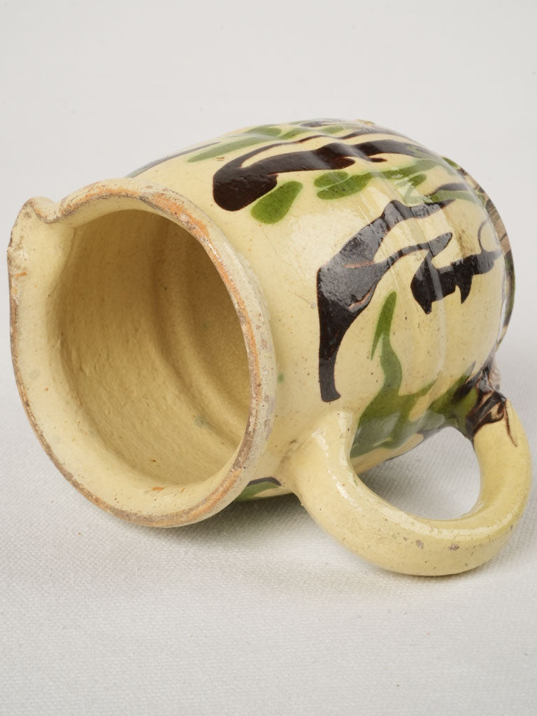 Hand-Pressed Pottery Pitcher