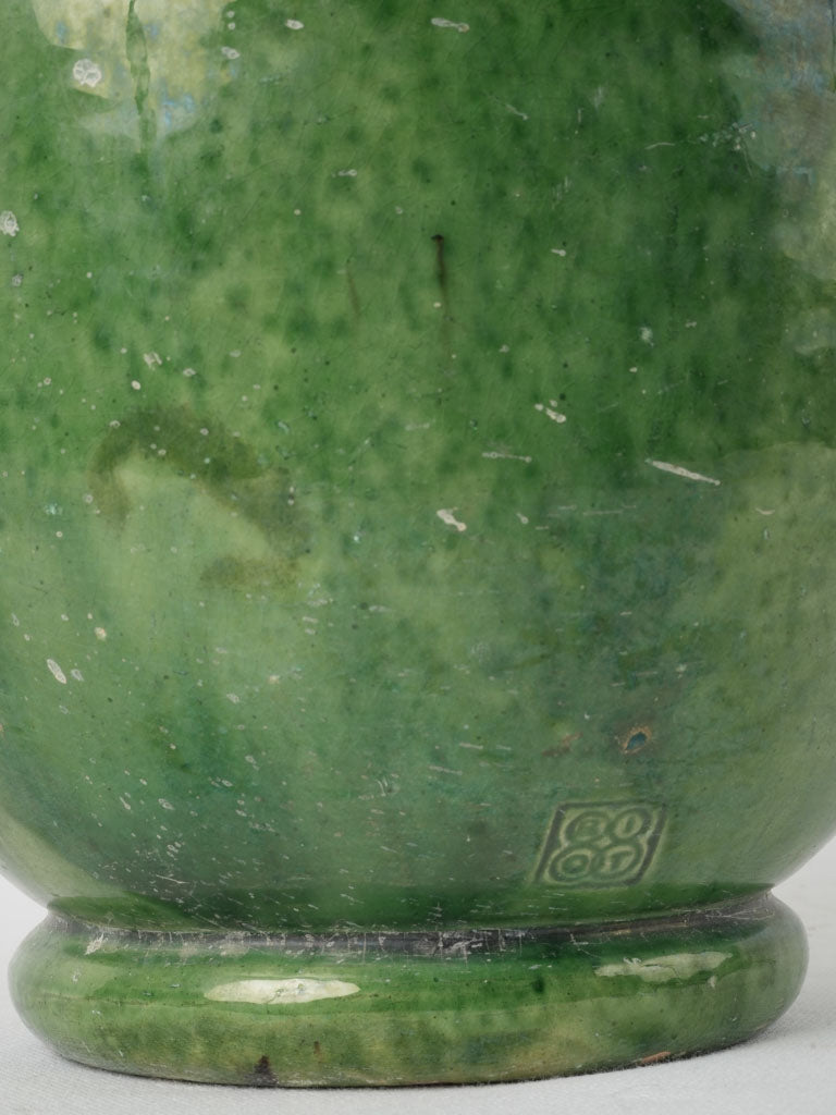 Aged Biot glaze elegant tabletop vase