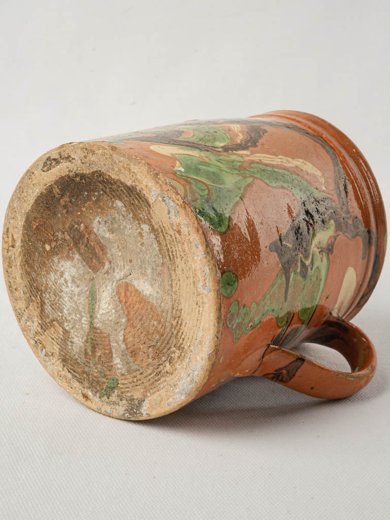 Handcrafted eclectic ceramic pitcher