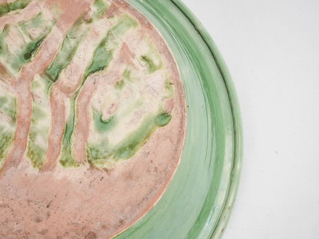 Collectible green-glazed Provence bowl