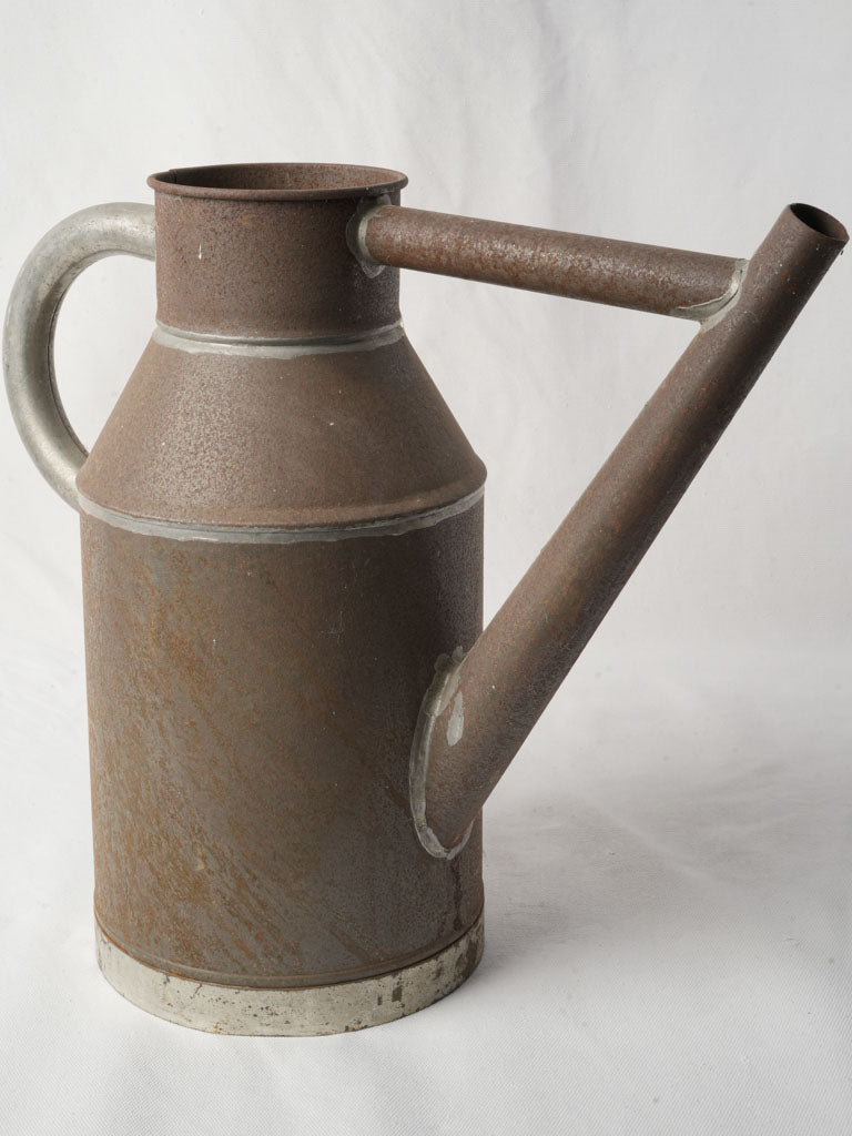Antique French tinplate watering can