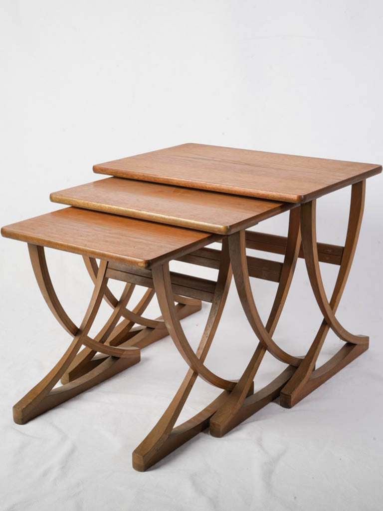 Vintage teak mid-century nesting tables