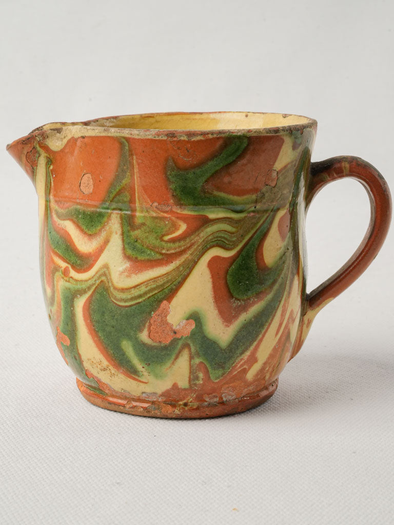 French pottery milk jug