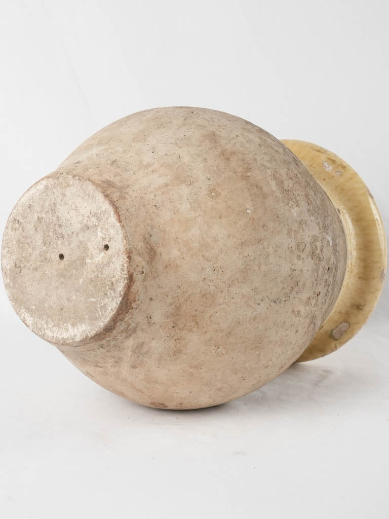 Decorative antique olive Biot jar