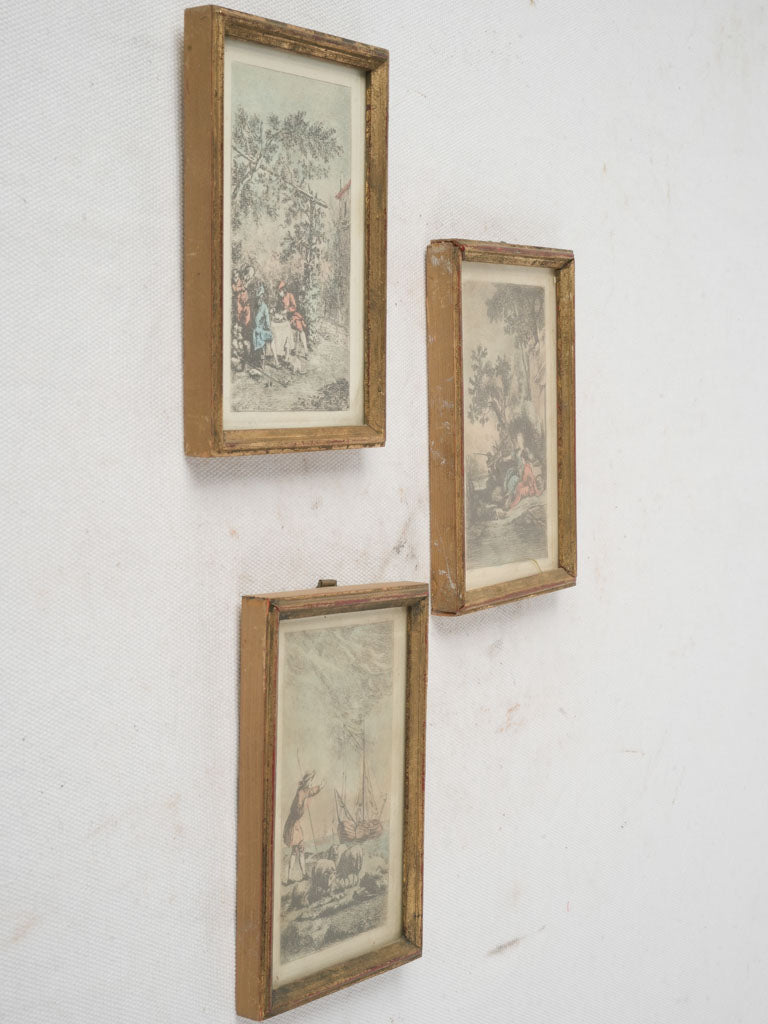 Elegant gilt frame art pieces