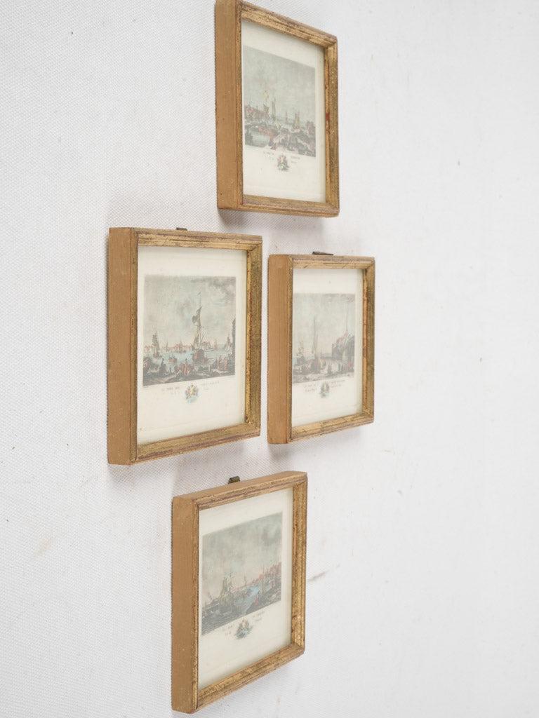 Exquisite detailed classical port illustrations