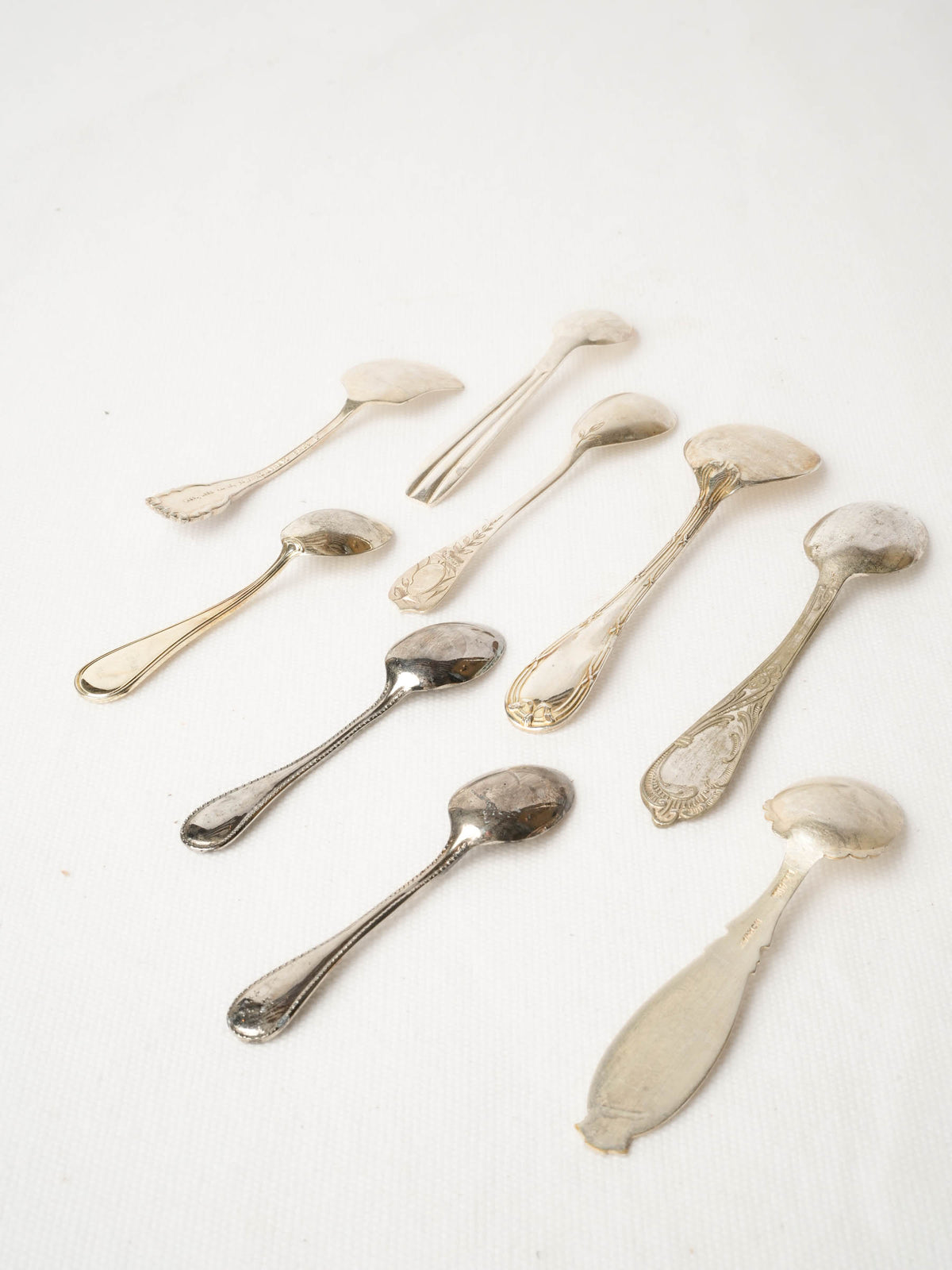 Collection of 10 Antique Teaspoons w/ Mixed Patterns