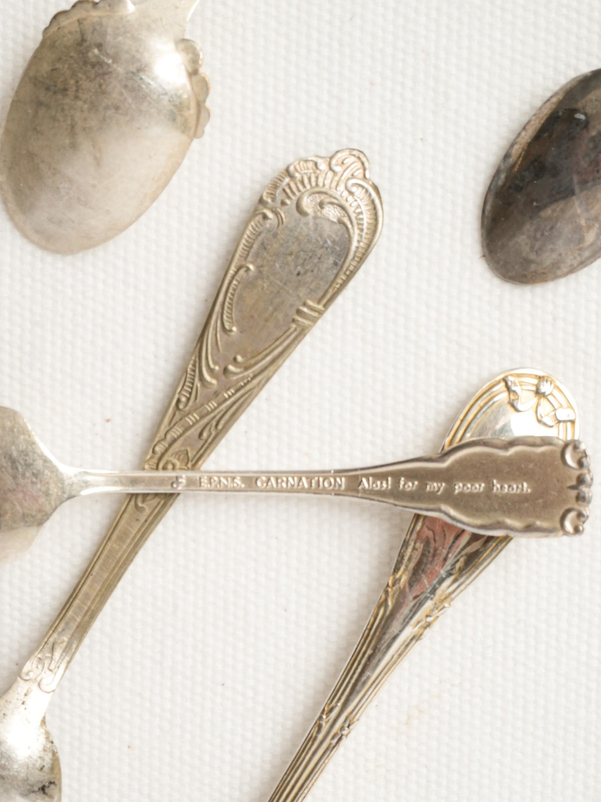 Collection of 10 Antique Teaspoons w/ Mixed Patterns