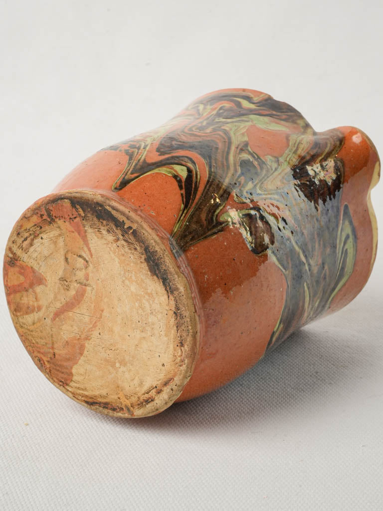 Unique marbled design accent pitcher