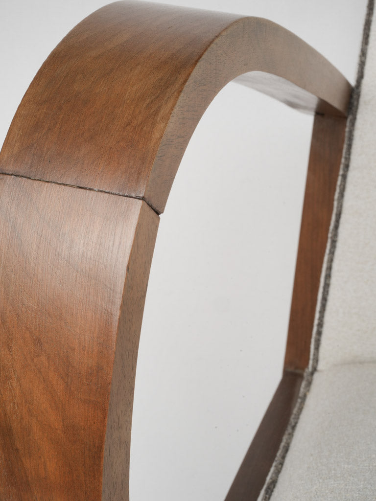 Sophisticated bouclé Art Deco armchair