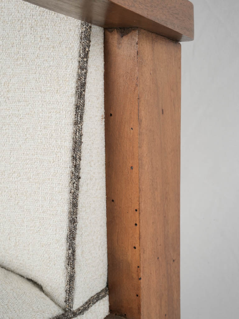 Exclusive 1930s French walnut armchair