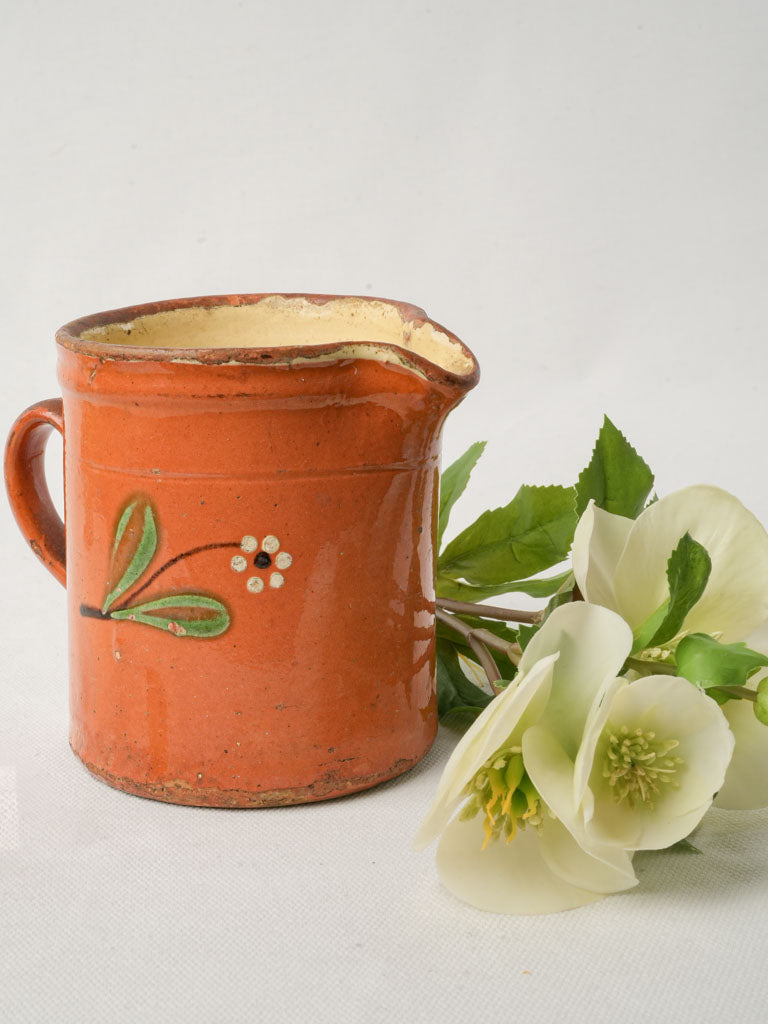 Authentic rustic terracotta pitcher