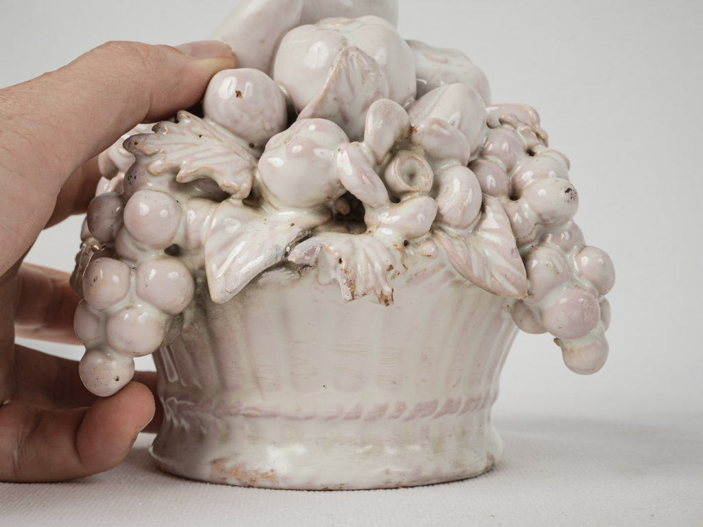 Classic small round sculptural fruit decor