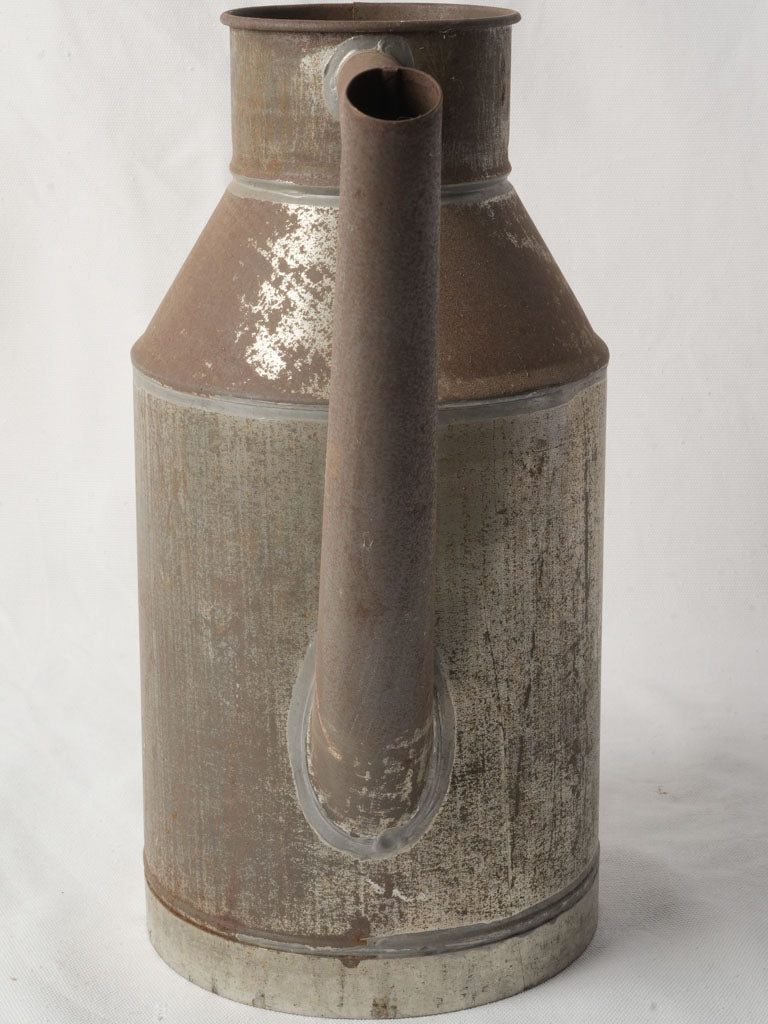 Rustic hand-soldered French can