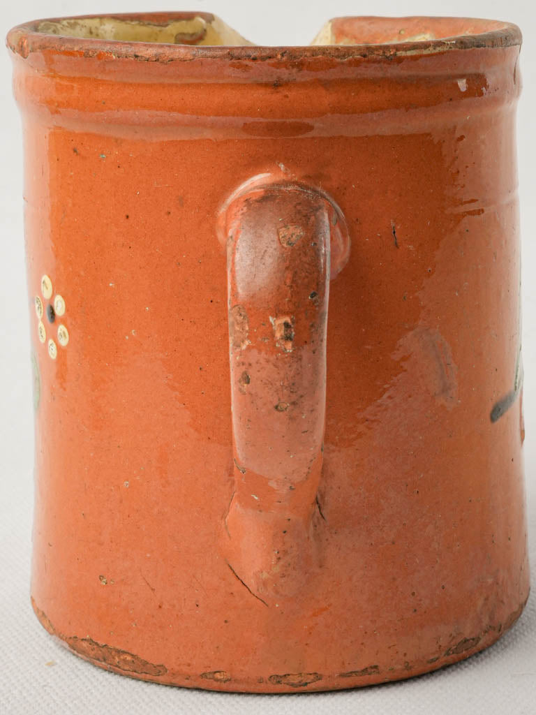 Warm yellow glaze interior pitcher