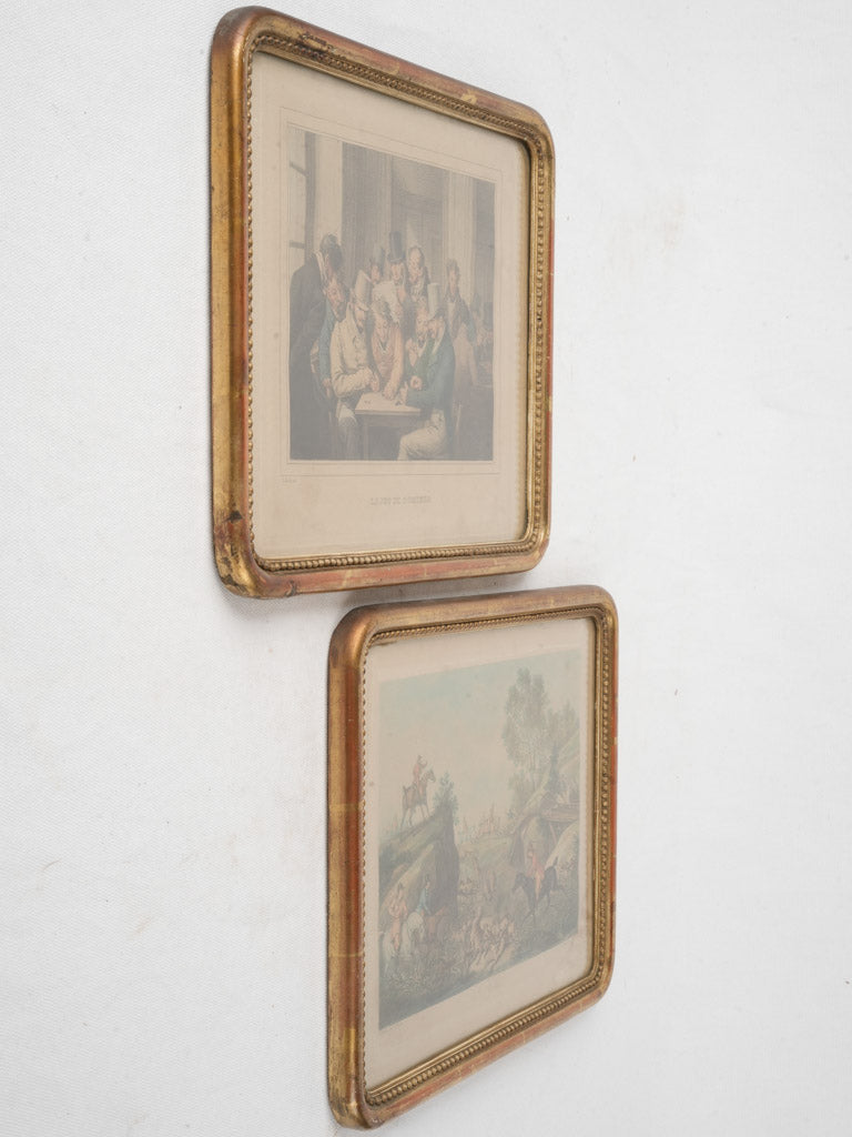 Intricate pearl-detailed antique engravings