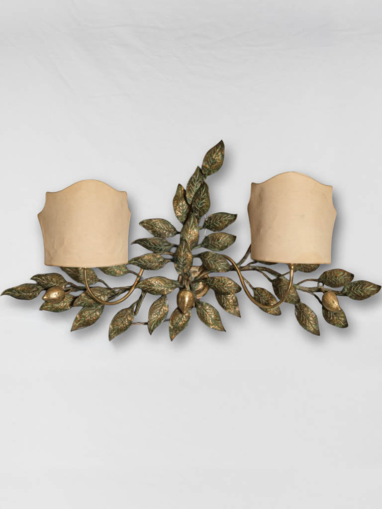 Vintage gilded bronze wall sconce