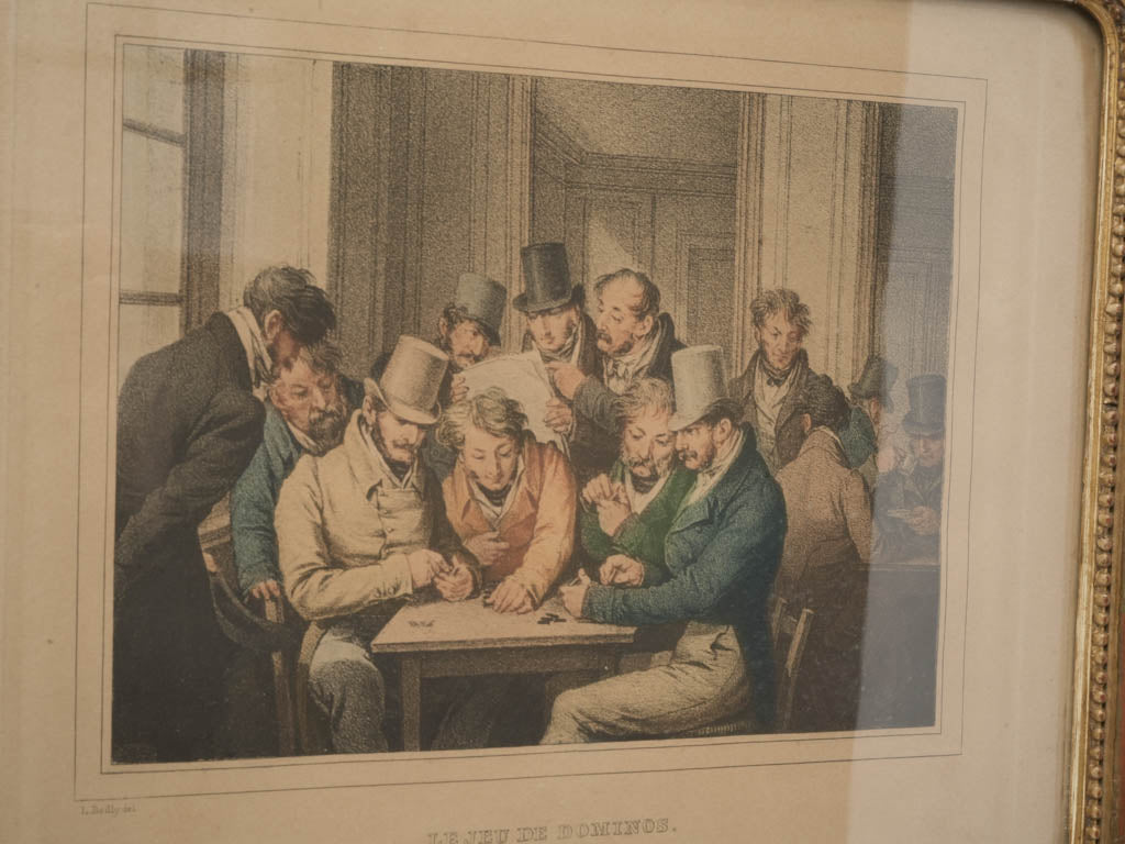 Decorative antique interior art engravings