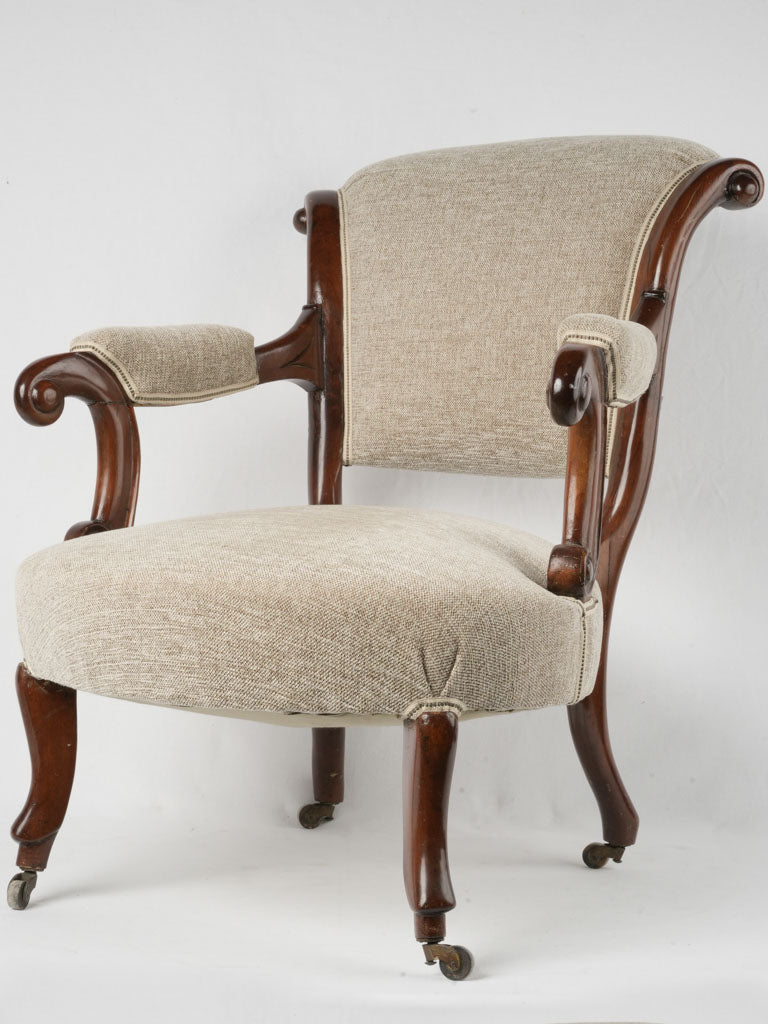 Victorian mahogany armchair