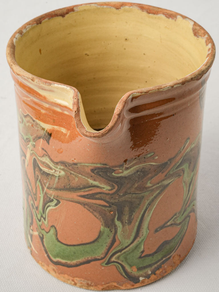 Elegant ocher ceramic pourer