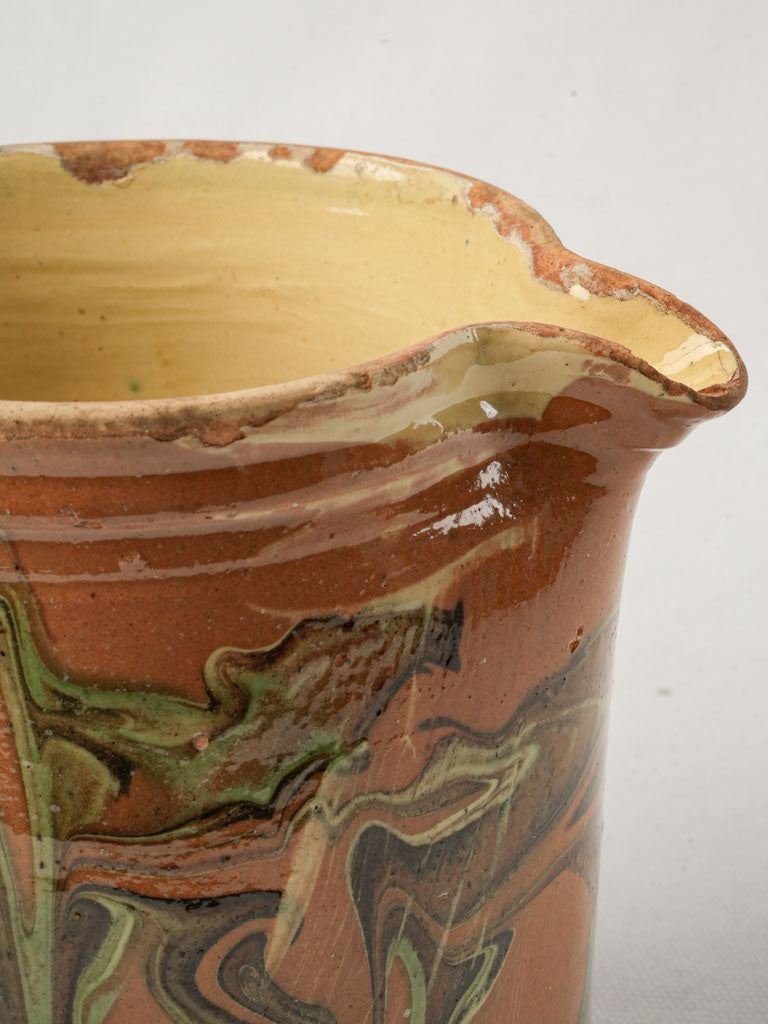 Historic handcrafted glaze jug