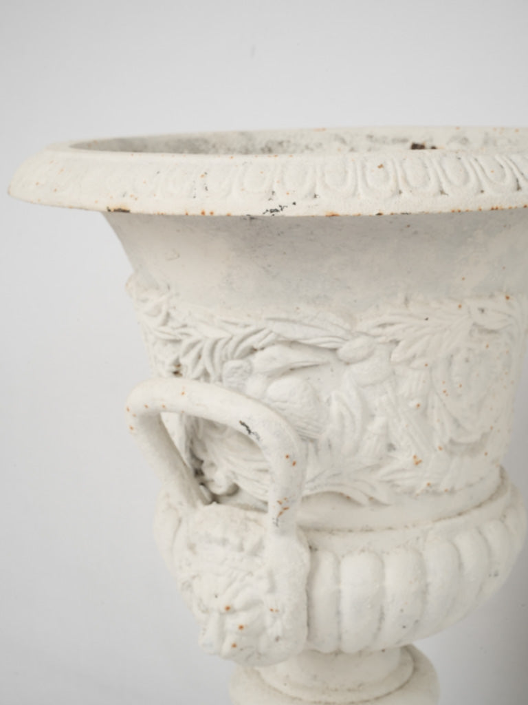 Aged French country style urns