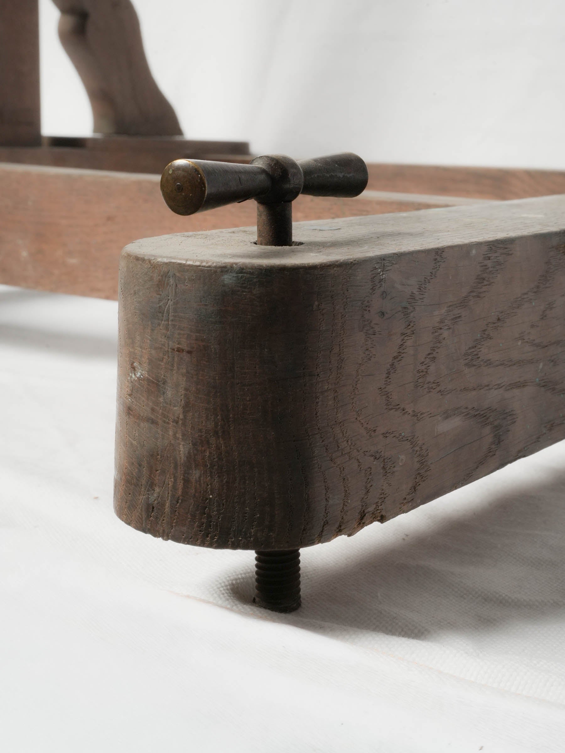 Distinctive aged oak art easel