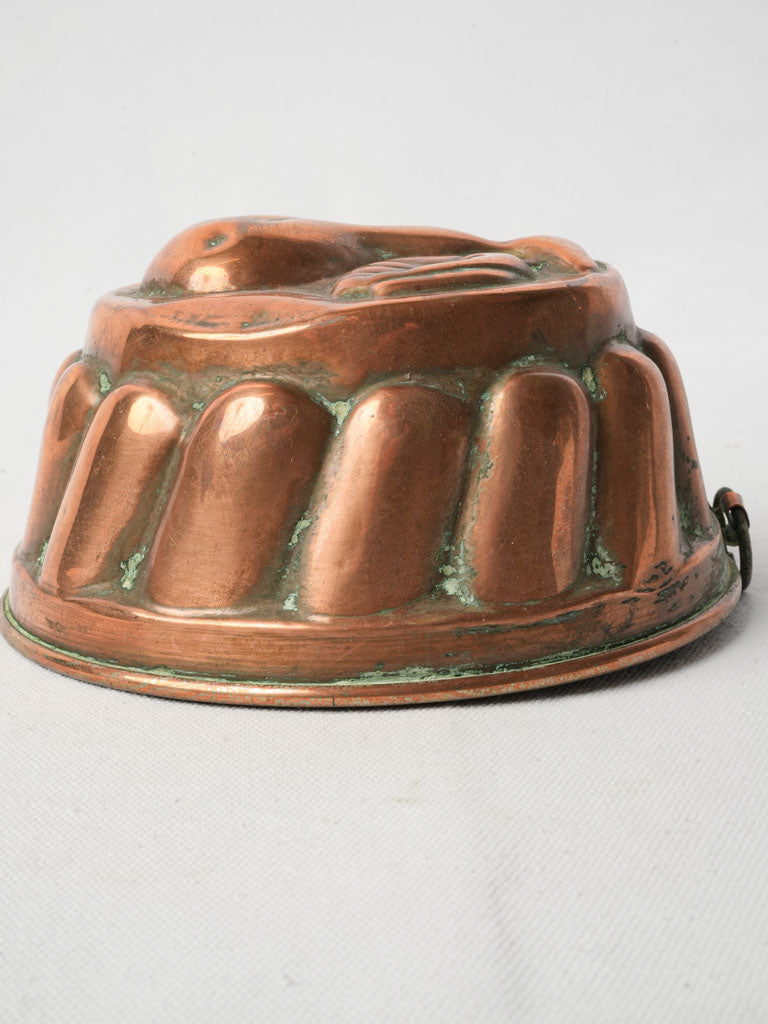 Elegant copper French kitchen mold