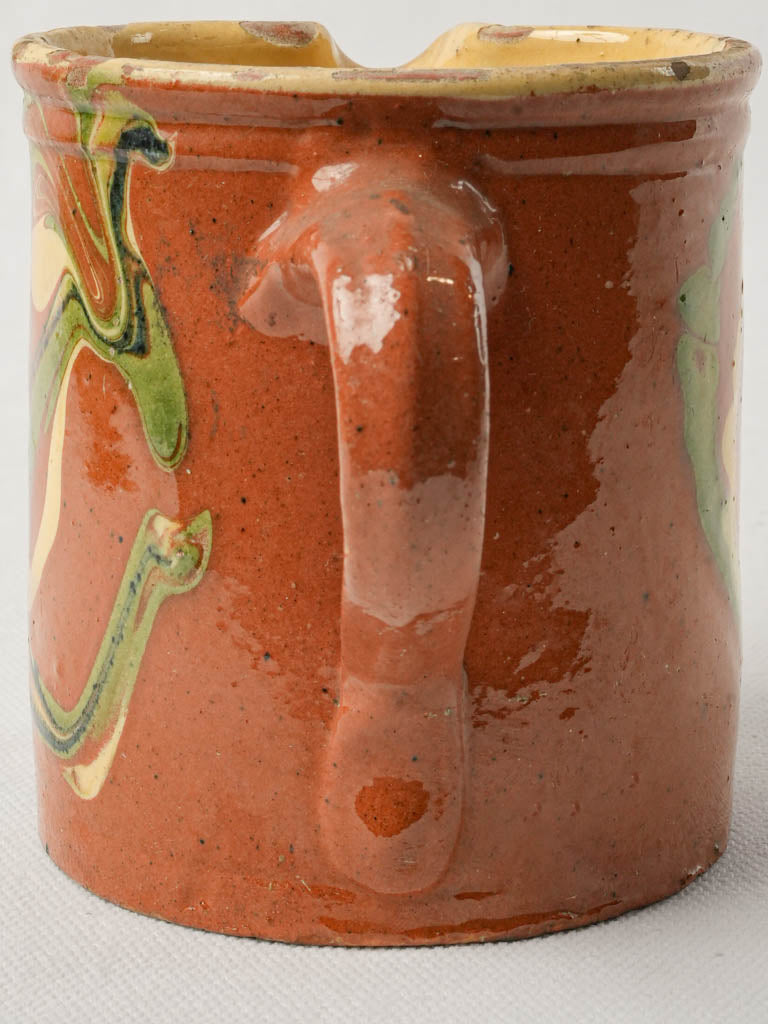 Unique marbled ceramic creamer