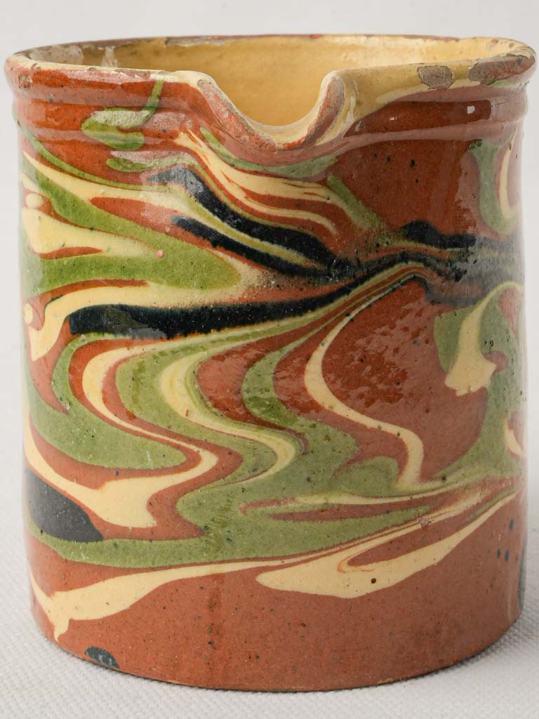 Decorative antique jaspe creamer