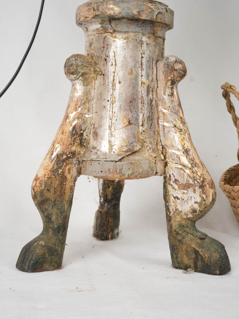 Gilt bougeoir elegant floor lamp