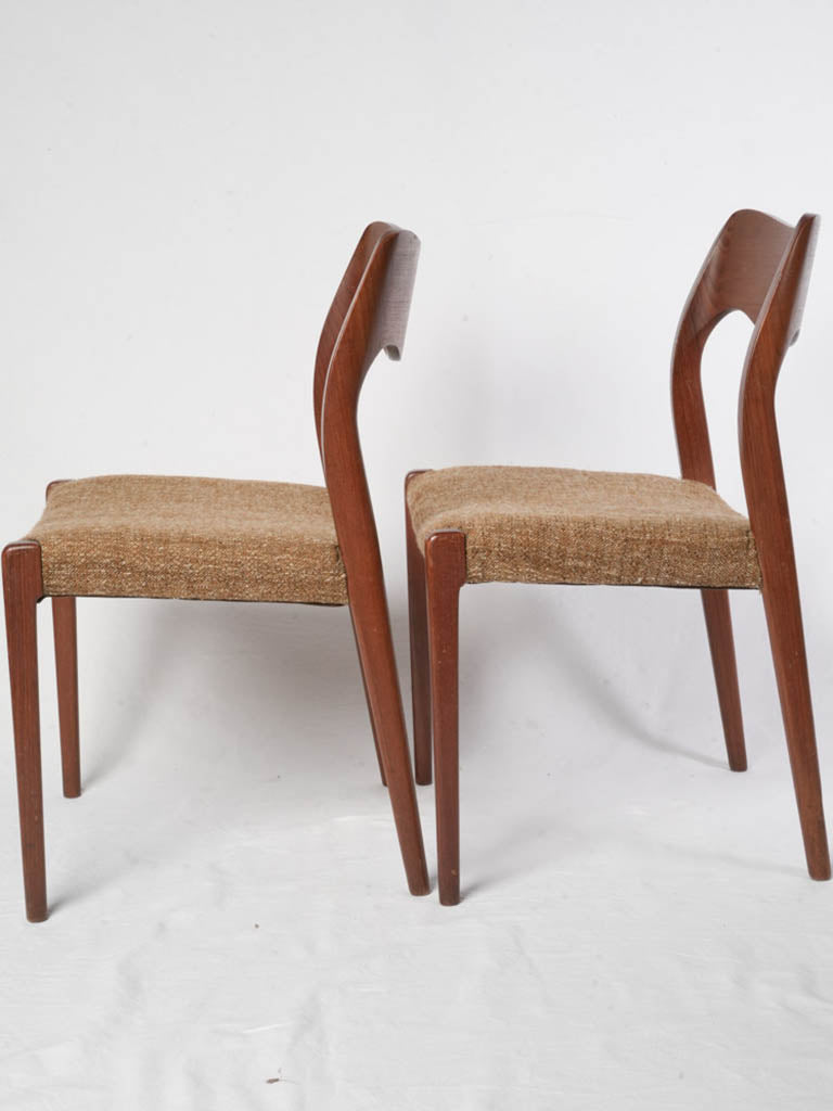 Sculptural profile Nordic chairs
