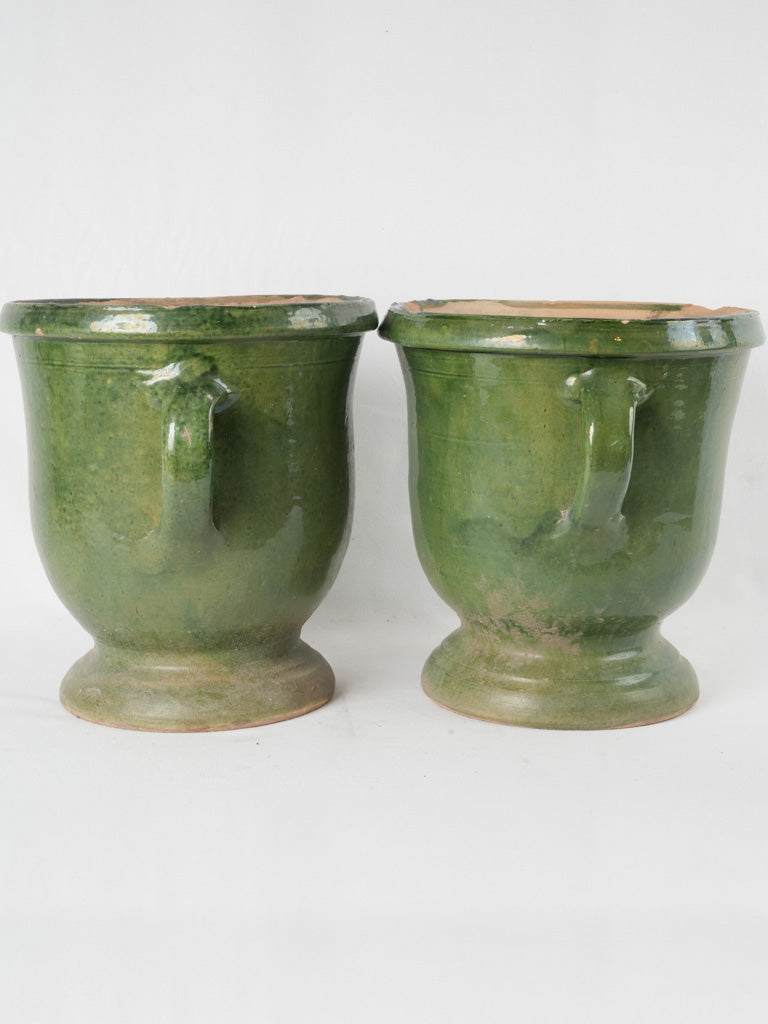 Timeless French glazed plant container