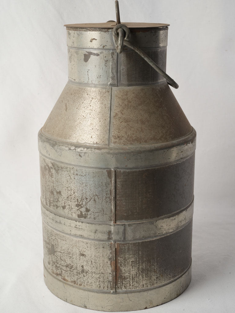 Historic industrial-inspired milk vessel