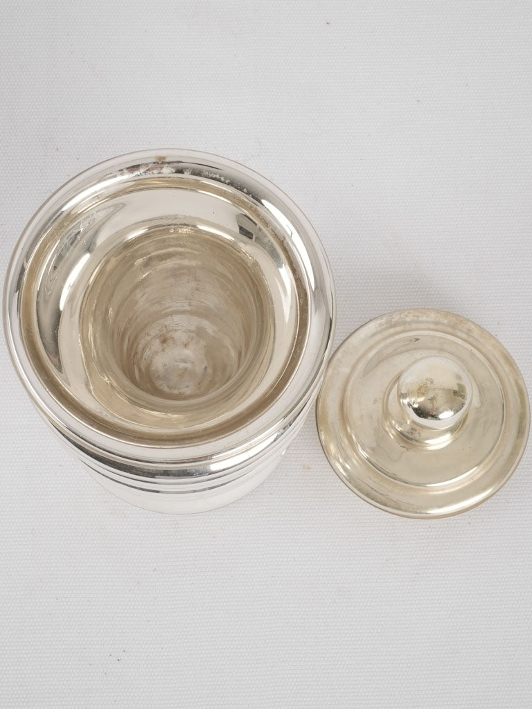 Glistening ornamental mercury glass bonbon