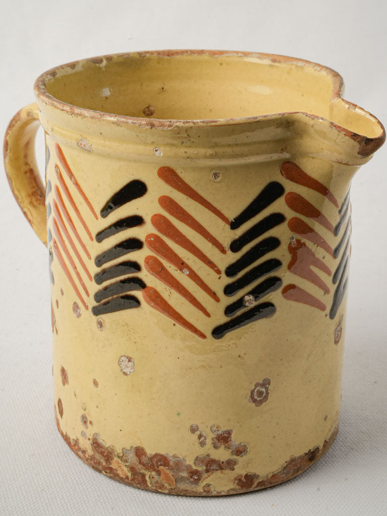 Rustic yellow-brown decorative jug