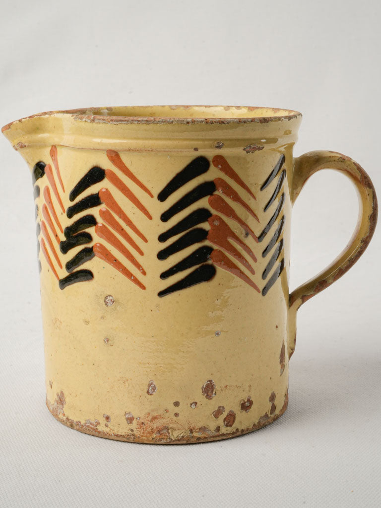 Vintage colonial-style glazed crock