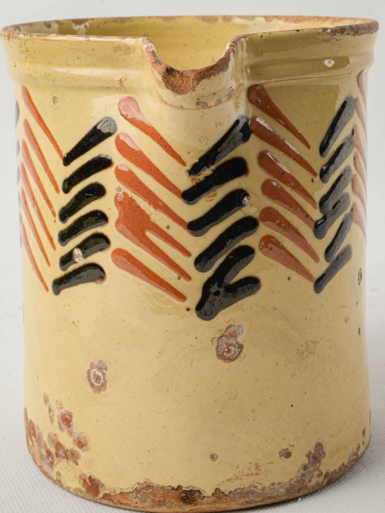 Charming artisan-crafted ceramic pitcher