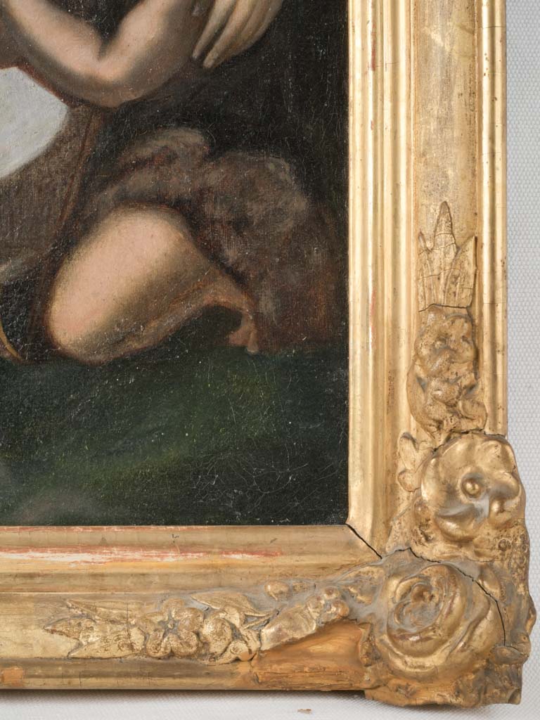 Unsigned religious oil painting