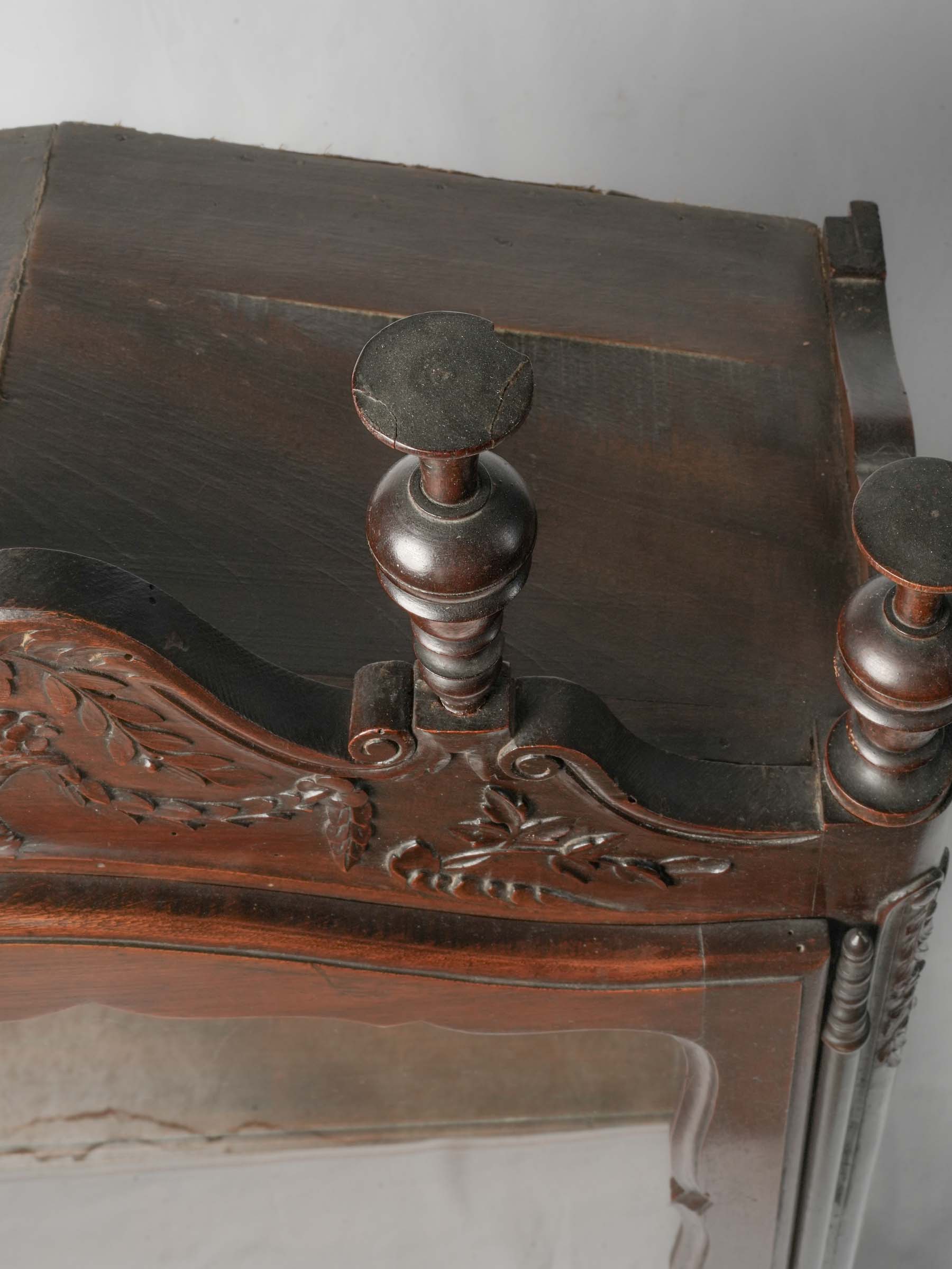 Sculptural French provincial cabinet