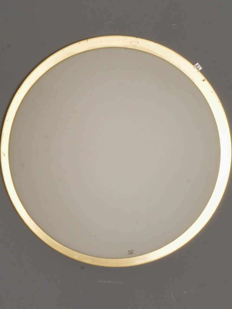Frosted glass vintage wall light