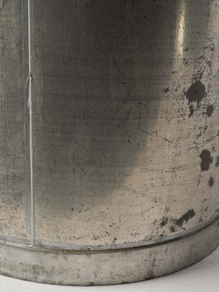 Aged patina French milk churn