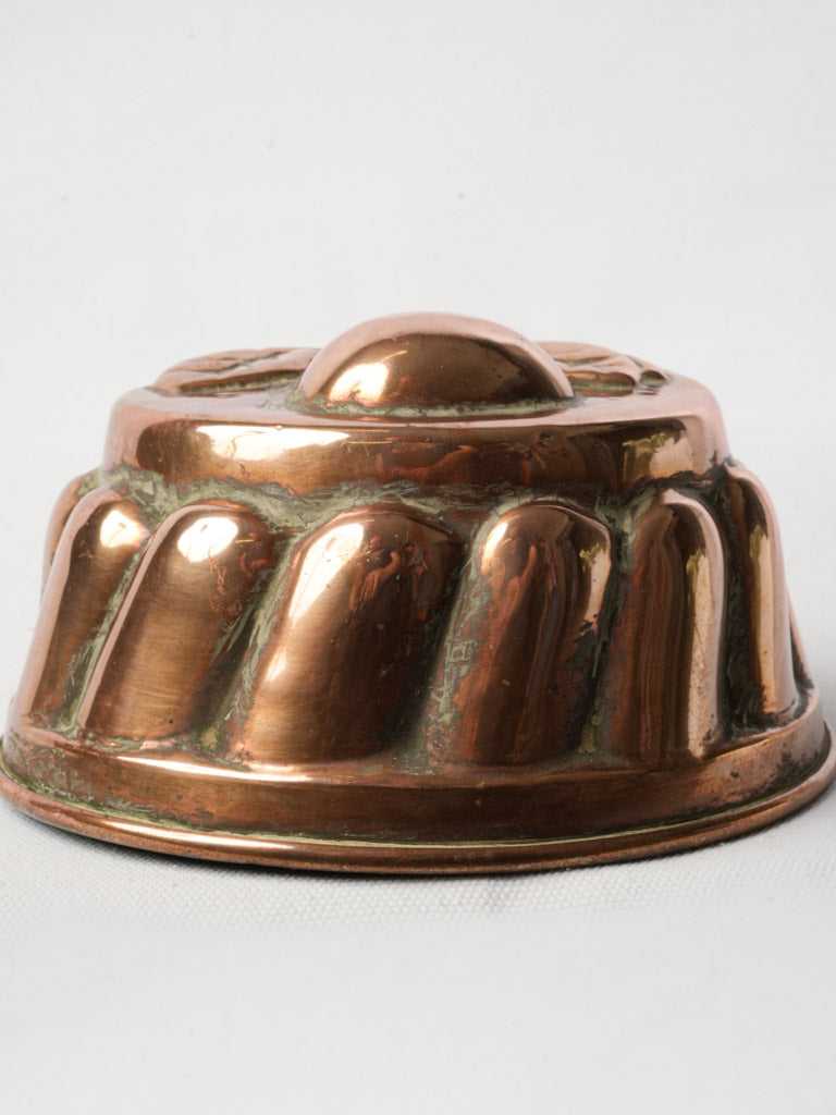 Decorative textured copper dessert mold