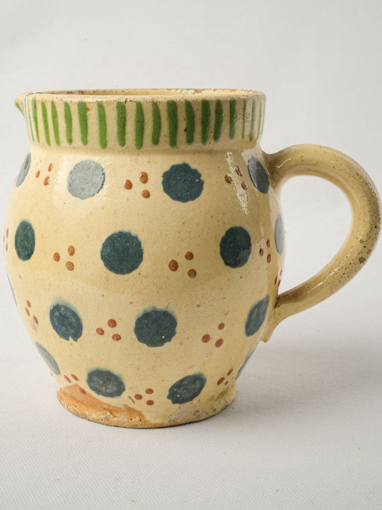 Endearing 19th-century patterned pitcher
