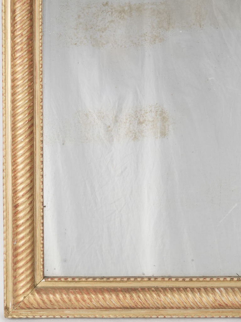 Classic French water-gilded decorative mirror