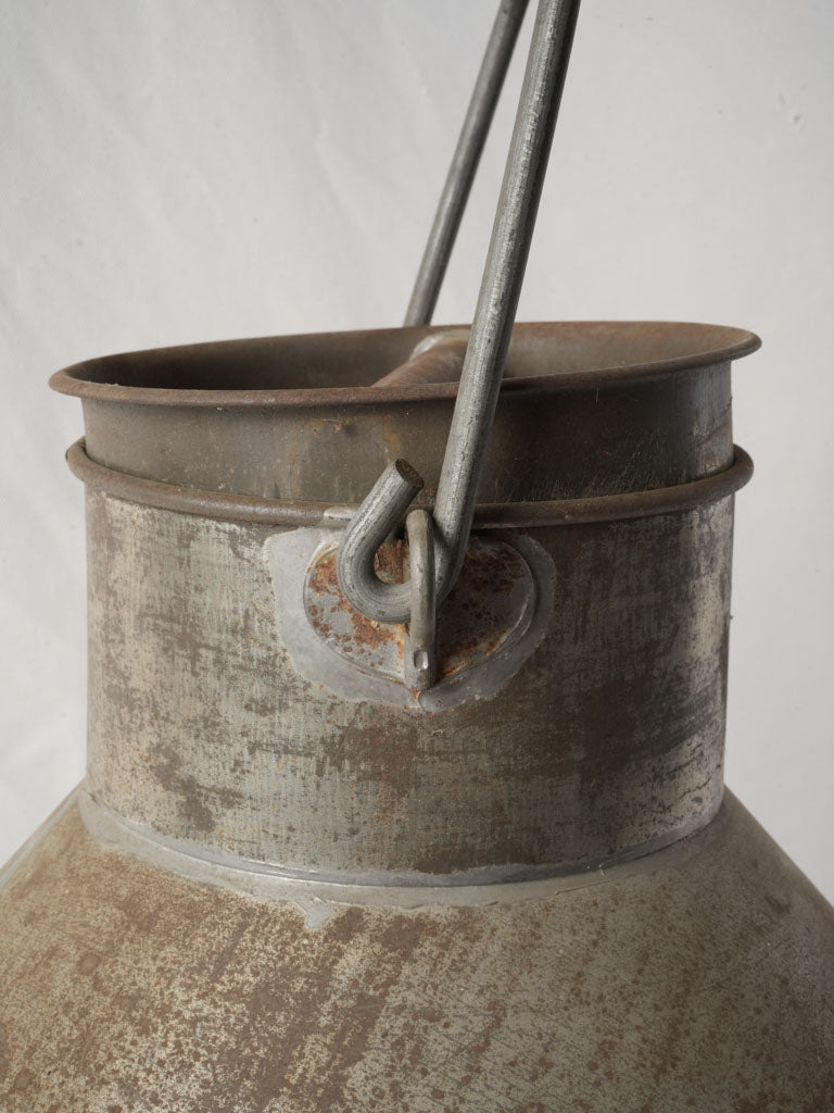 Historic French dairy milk churn