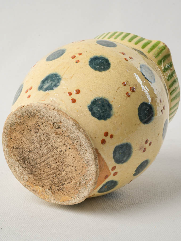 Characterful brown-dotted terracotta piece