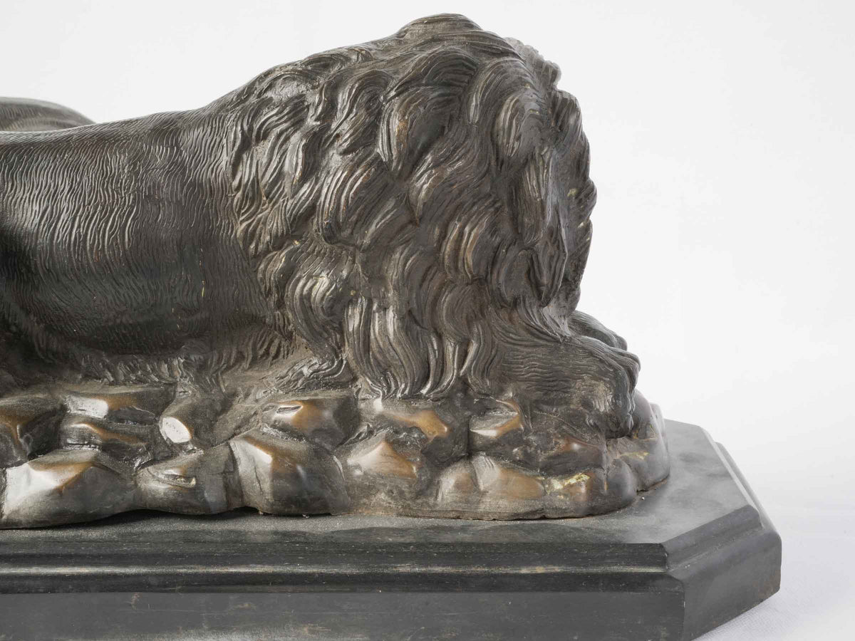 Decorative French lion statues art