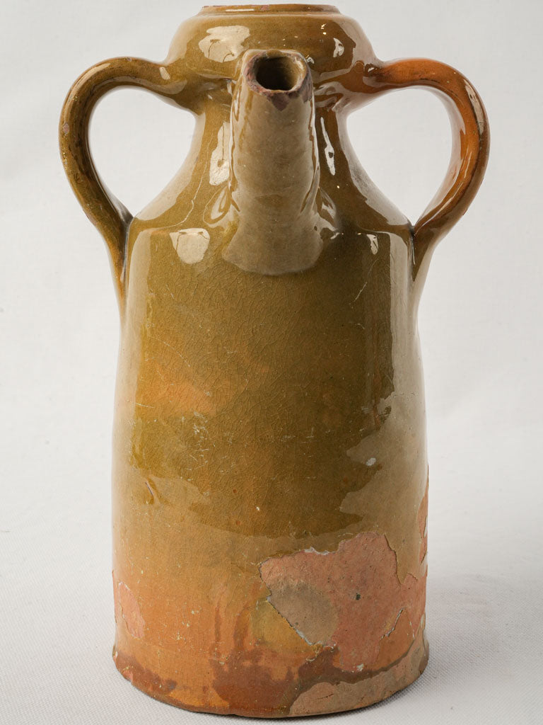 Dual-spouted period ceramic kitchenware