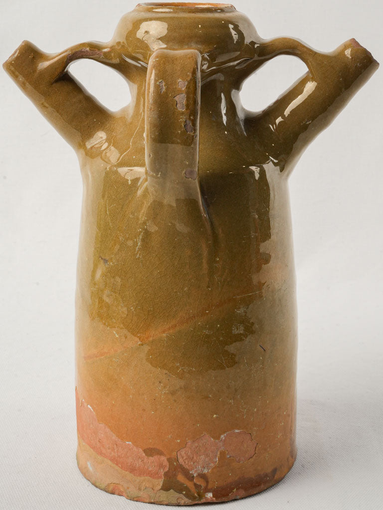 Collectible glaze chipped French pitcher